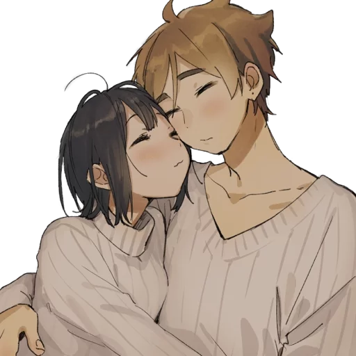 😌 Стикер «animecouple» для Telegram