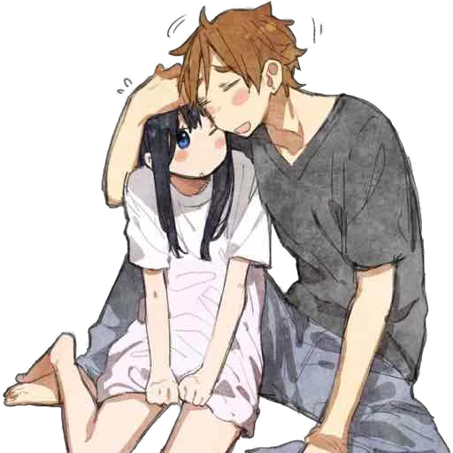 😌 Стикер «animecouple» для Telegram