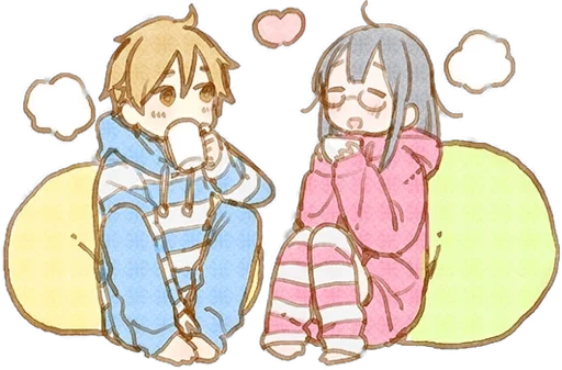 ☕ Стикер «animecouple» для Telegram