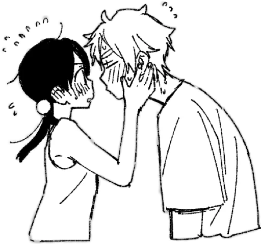 😘 Стикер «animecouple» для Telegram