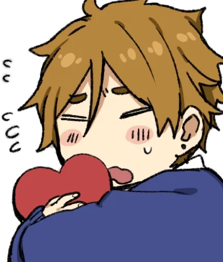 ❤ Стикер «animecouple» для Telegram