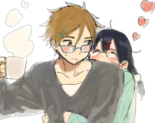 😍 Стикер «animecouple» для Telegram