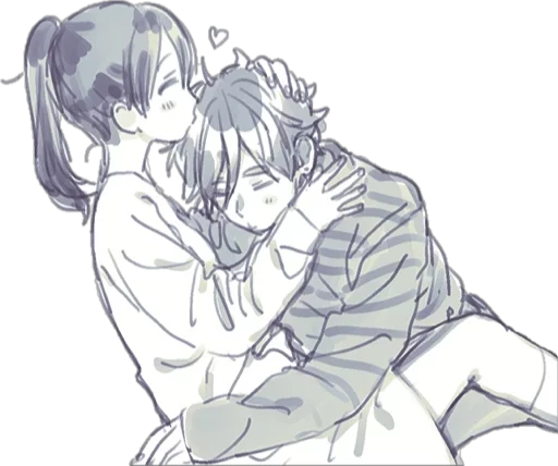 🤗 Стикер «animecouple» для Telegram