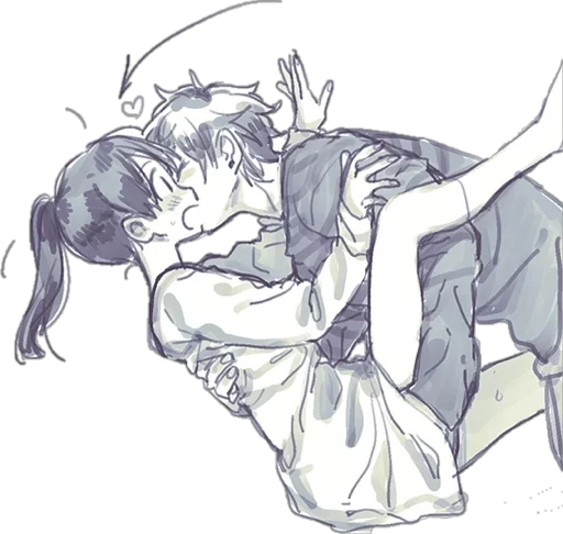 😘 Стикер «animecouple» для Telegram