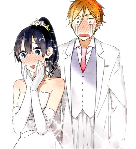 👰 Стикер «animecouple» для Telegram