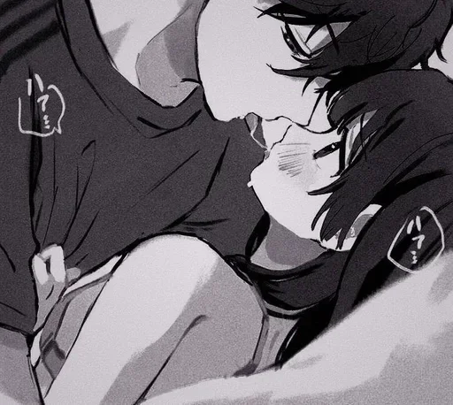 🌟 Стикер «anime couple» для Telegram