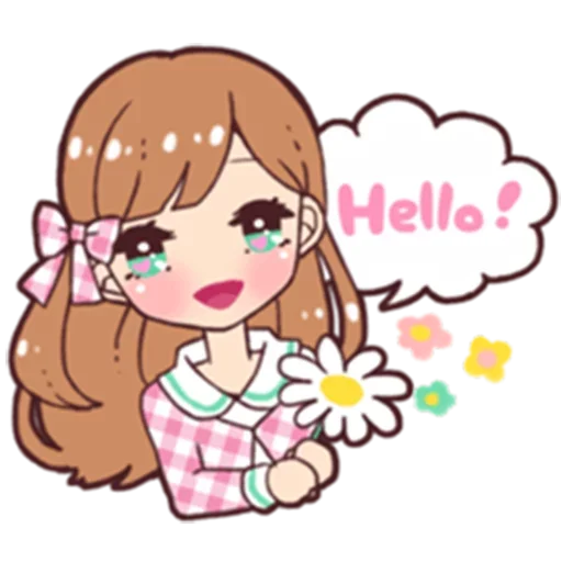 😜 Стикер «Animegirl» для Telegram