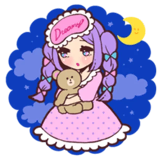 😎 Стикер «Animegirl» для Telegram