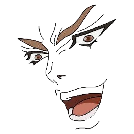 😣 Стикер «Anime face» для Telegram