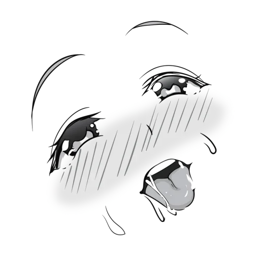 🤣 Стикер «Anime face» для Telegram