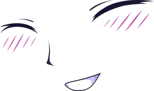 🙂 Стикер «Anime face» для Telegram