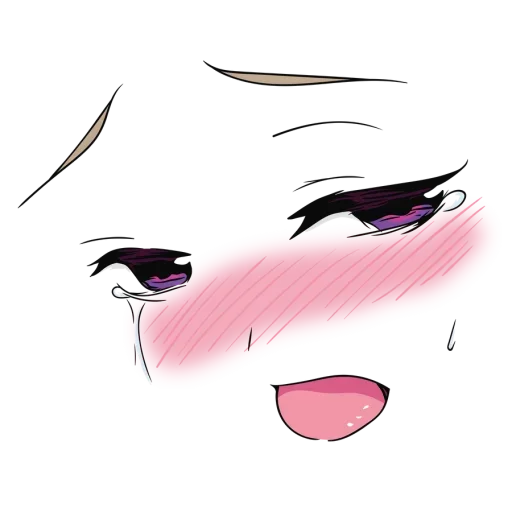 😘 Стикер «Anime face» для Telegram