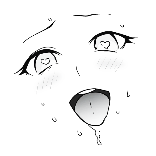 😍 Стикер «Anime face» для Telegram