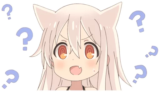 ⁉ Стикер «Anime fun expressions» для Telegram