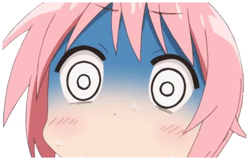 😵 Стикер «Anime fun expressions» для Telegram