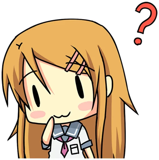 ❓ Стикер «Anime fun expressions» для Telegram