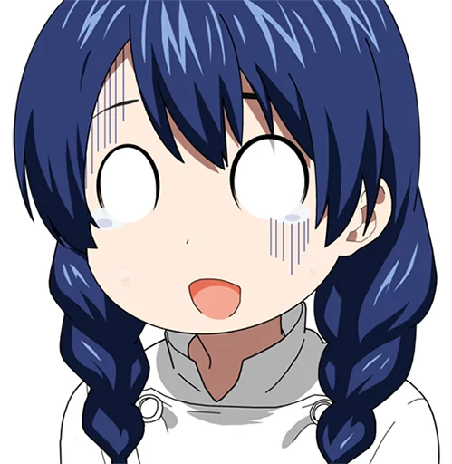 😨 Стикер «Anime fun expressions» для Telegram