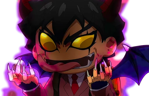 😈 Стикер «Anime fun expressions» для Telegram