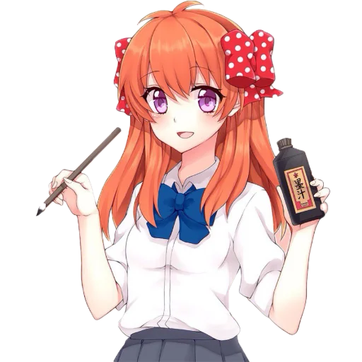 😊 Стикер «Anime girl p.p» для Telegram