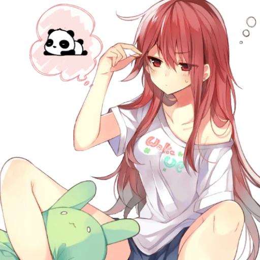 🤧 Стикер «Anime girl p.p» для Telegram