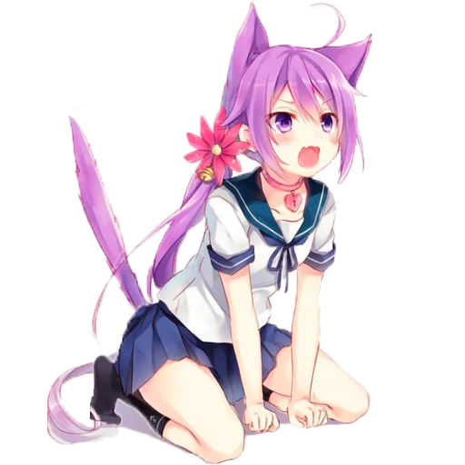 😿 Стикер «Anime girl p.p» для Telegram