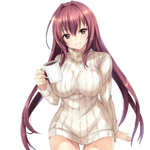 ☕ Стикер «Anime girl p.p» для Telegram