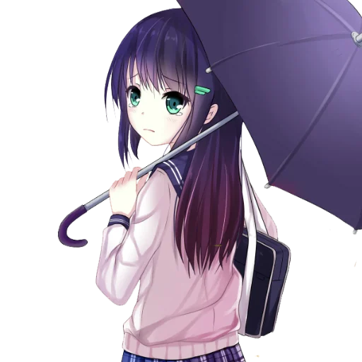 😭 Стикер «Anime girl p.p» для Telegram