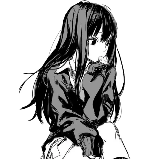 😔 Стикер «Anime girl p.p» для Telegram