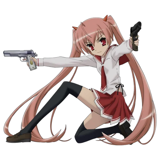 🔫 Стикер «Anime girl p.p» для Telegram