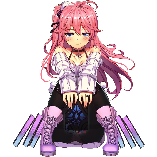 🚬 Стикер «Anime girl p.p» для Telegram