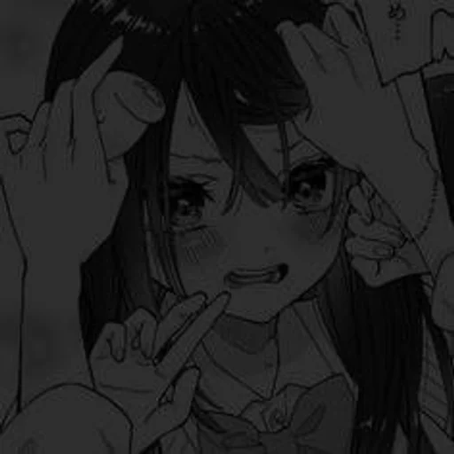 😅 Стикер «°аниме чб;» для Telegram