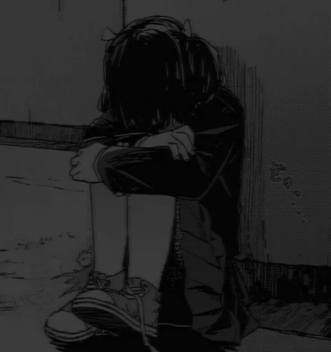 😭 Стикер «°аниме чб;» для Telegram