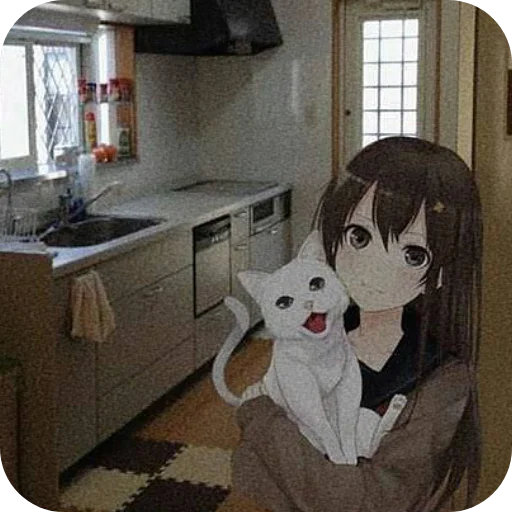 😺 Стикер «Anime IRL» для Telegram