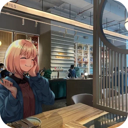 😋 Стикер «Anime IRL» для Telegram