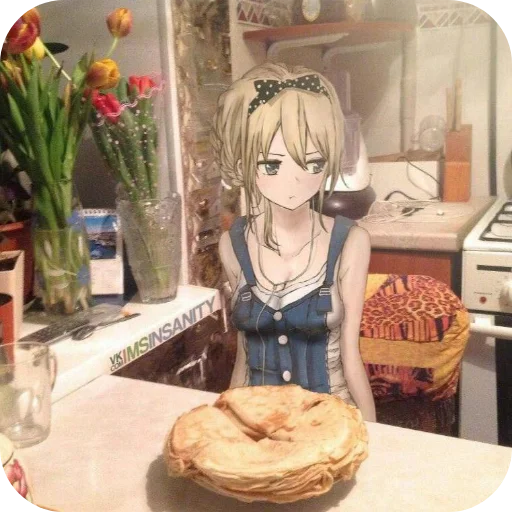 🥞 Стикер «Anime IRL» для Telegram