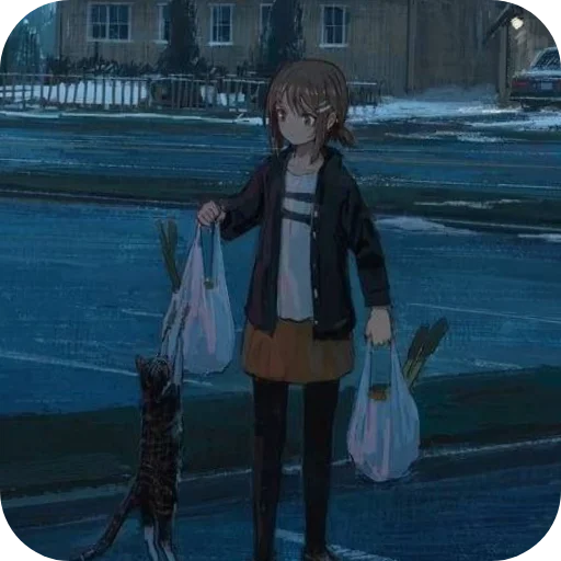 🌌 Стикер «Anime IRL» для Telegram