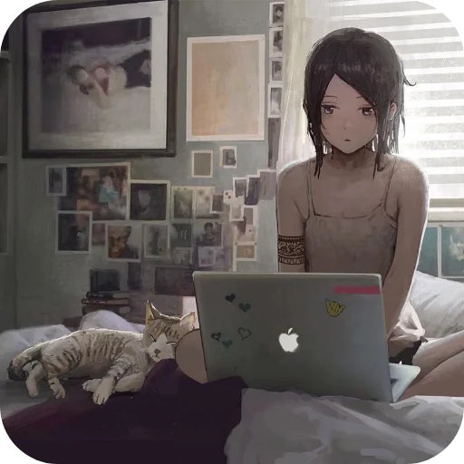 😽 Стикер «Anime IRL» для Telegram