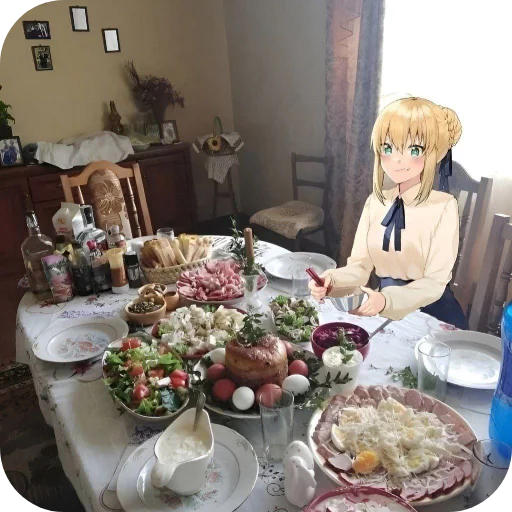 🍽 Стикер «Anime IRL» для Telegram