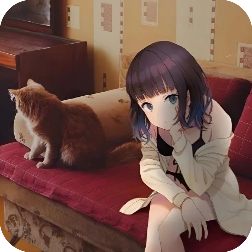 😒 Стикер «Anime IRL» для Telegram