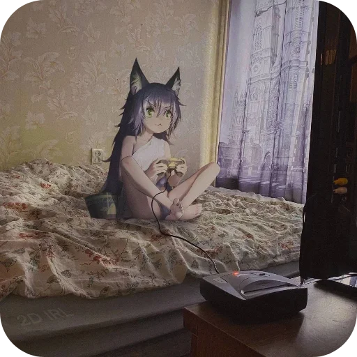 🐱 Стикер «Anime IRL» для Telegram