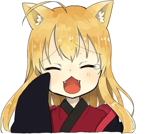 🤩 Стикер «little fox kitsune» для Telegram