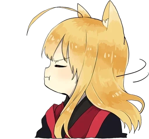 😠 Стикер «little fox kitsune» для Telegram
