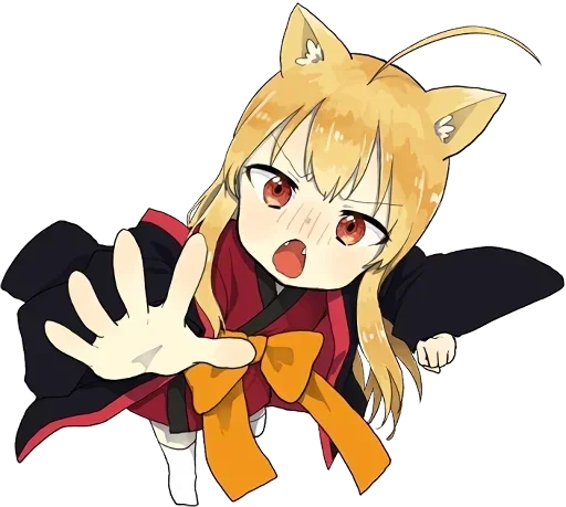 😖 Стикер «little fox kitsune» для Telegram