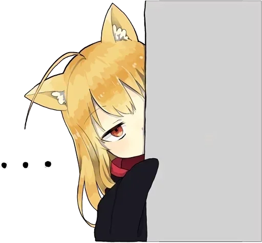 😶 Стикер «little fox kitsune» для Telegram