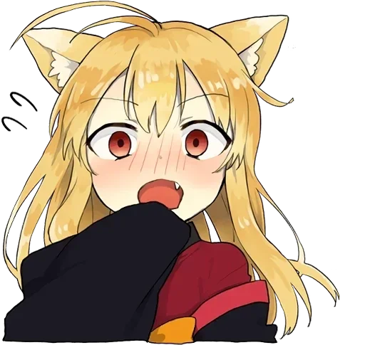 😟 Стикер «little fox kitsune» для Telegram