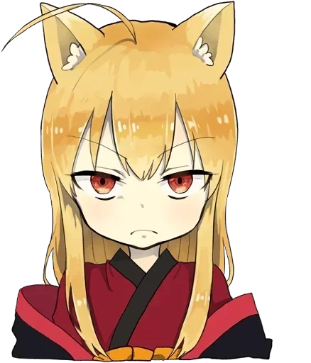 😠 Стикер «little fox kitsune» для Telegram