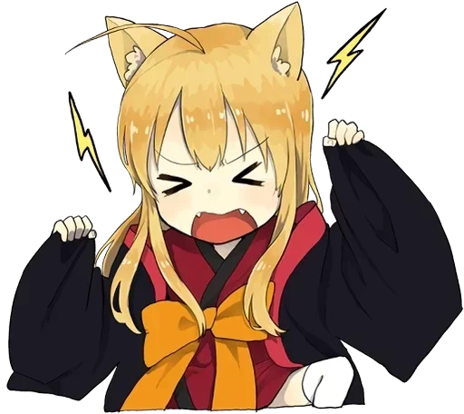 😤 Стикер «little fox kitsune» для Telegram