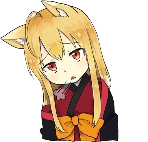 😟 Стикер «little fox kitsune» для Telegram