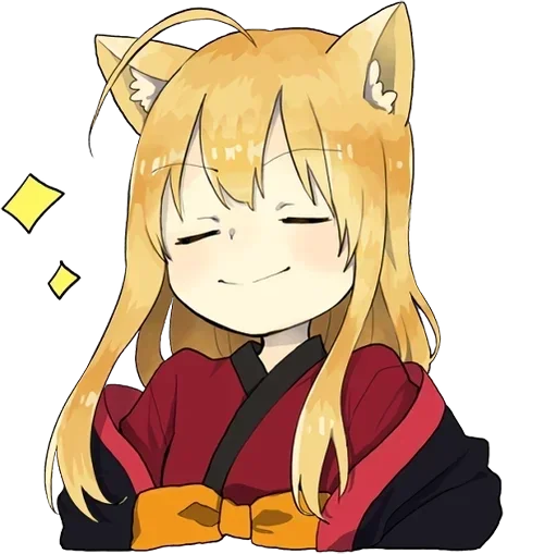 😎 Стикер «little fox kitsune» для Telegram