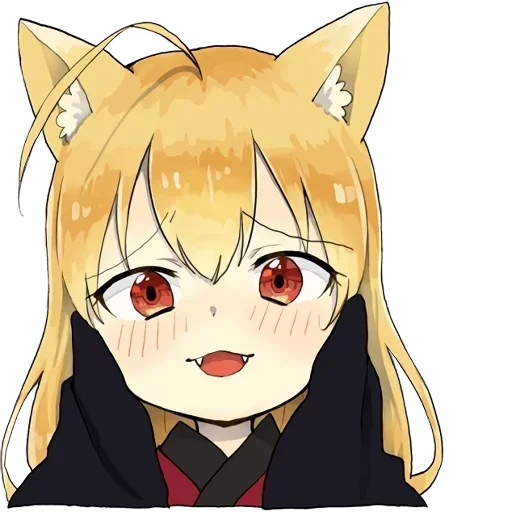 🥵 Стикер «little fox kitsune» для Telegram